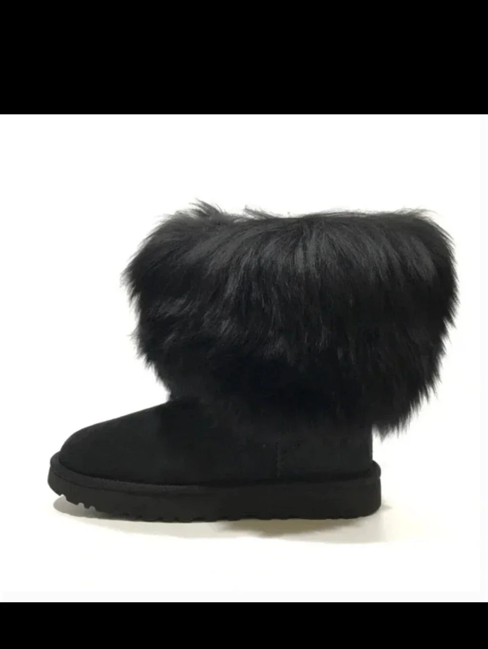 Ugg Sheepskin Cuff Boot Mongolian Fur Cuff Boot Designer Suede Shearling #806